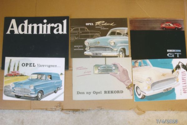 Opel brochurer 